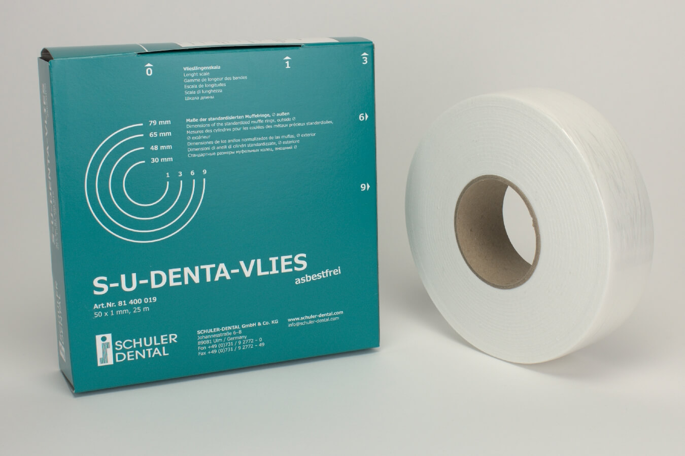 Denta-Vlies S-U 1,0x50mm 25m Rolle