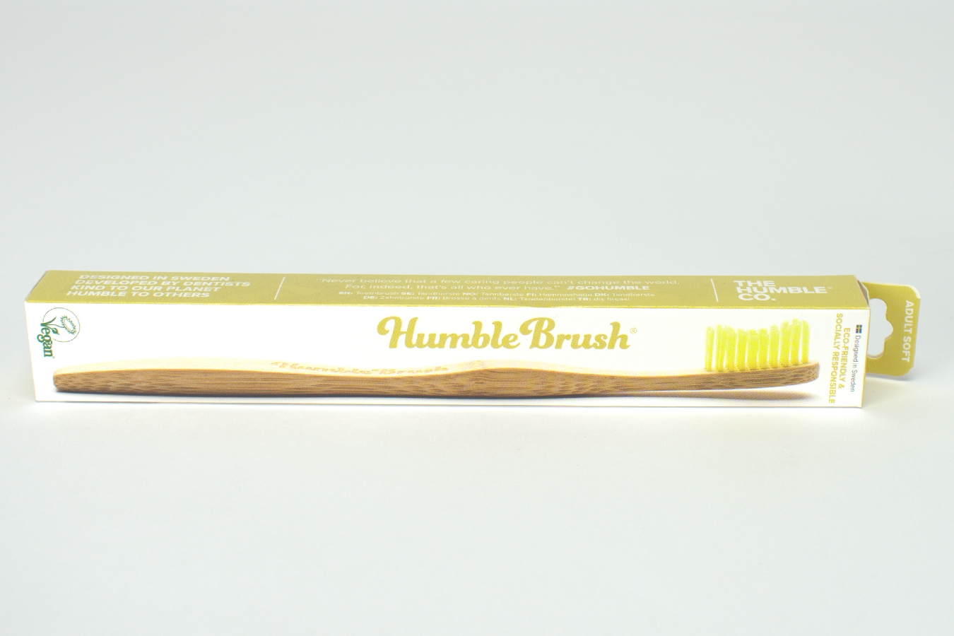 Humble Bambuszahnbürste soft gelb