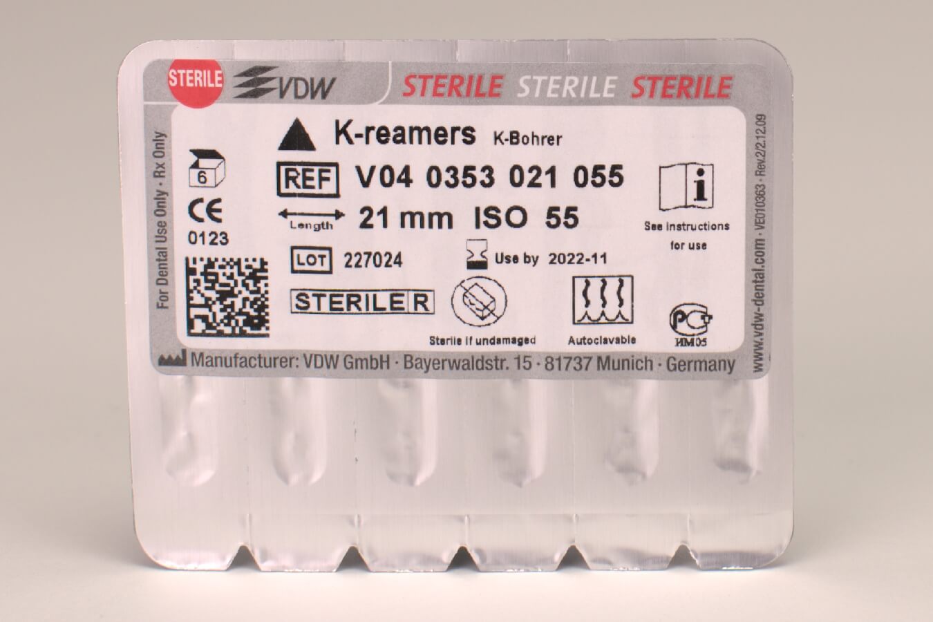 K-Bohrer 53/ 55 21mm steril 