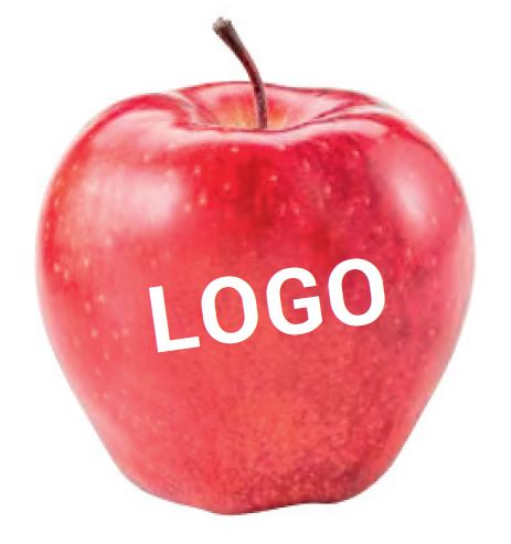 individuell bedruckte Äpfel mit Ihrem Logo 200 Stück
