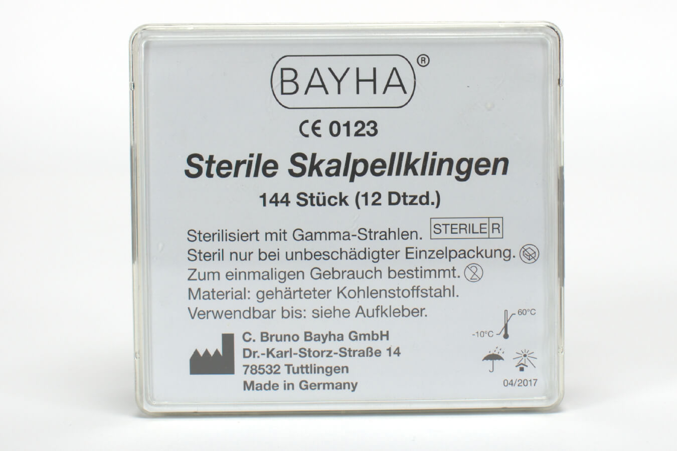 Bayha Skalpellkl. steril Fig.15 144St