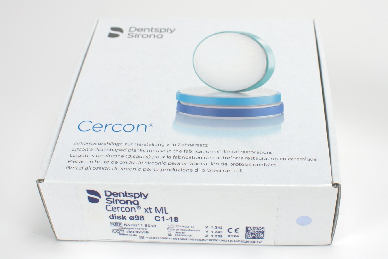 Cercon xt ML disk Ø98 C1-18