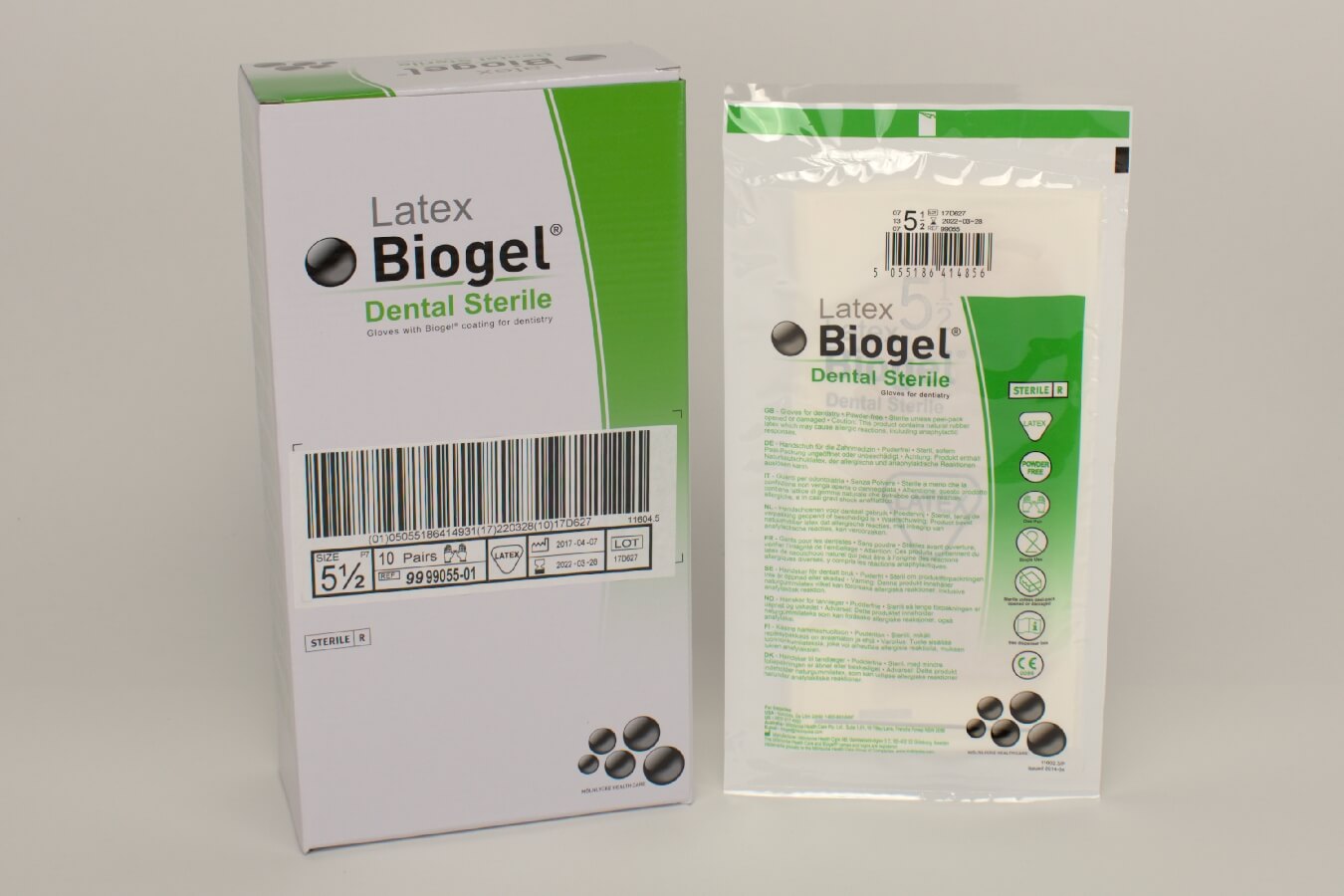 Biogel D Handschuh steril Gr.5,5 10 Paar