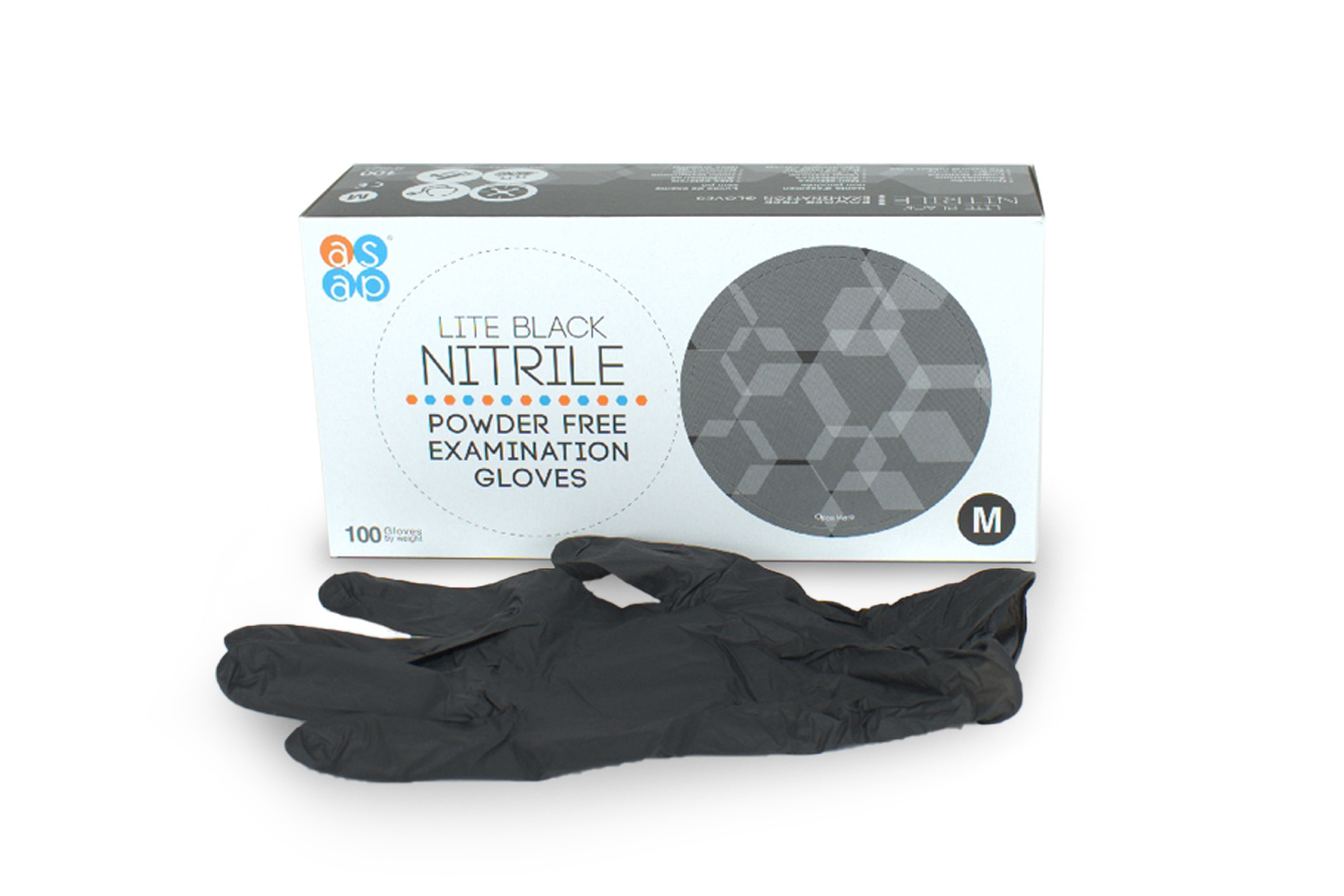 Dental Praxisbedarf: Nitril Handschuhe schwarz Größe M 100 Stück - Einmalhandschuhe, Einweghandschuhe  kaufen