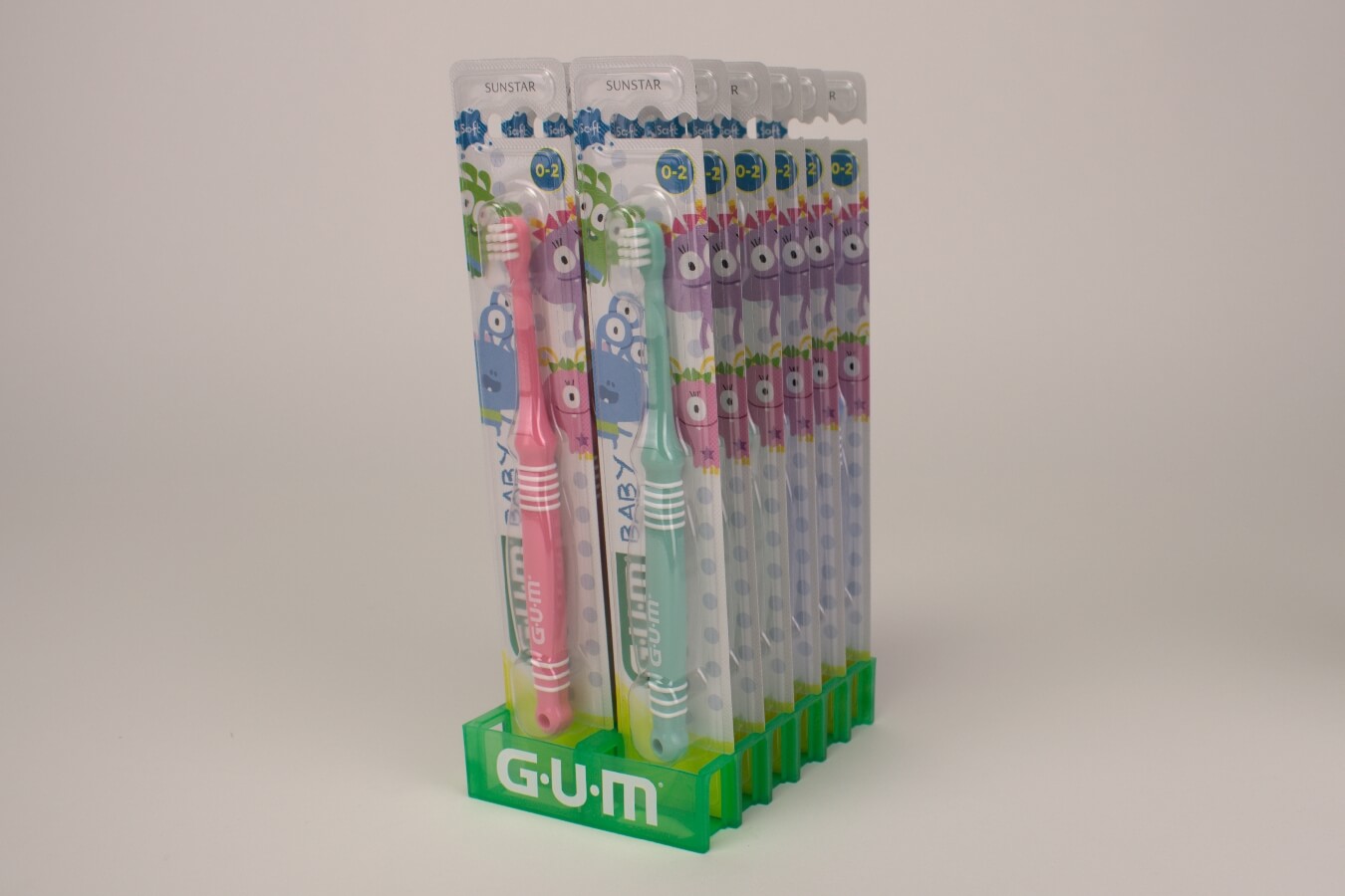 GUM Baby Zahnbürste 0-2 Jahre 12 Stück
