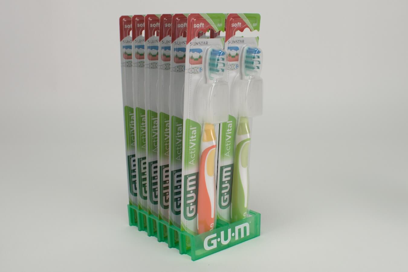 GUM ActiVital Zahnbürste weich 12 Stück
