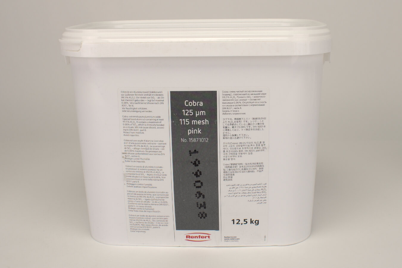 COBRA Aluoxyd 125µm rosa 12,5kg