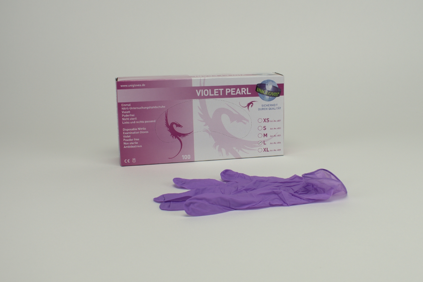 Nitril Violet Pearl L 8-9 100 Stück