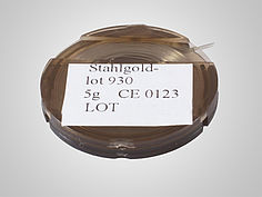 Stahlgold-Lot / Stahlgoldlot 930 5g Spenderrolle