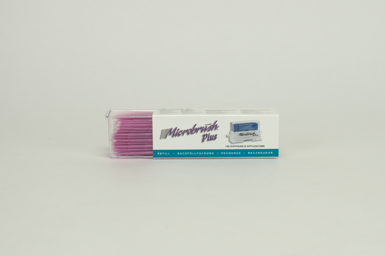 Microbrush plus fine pink 100 Stück