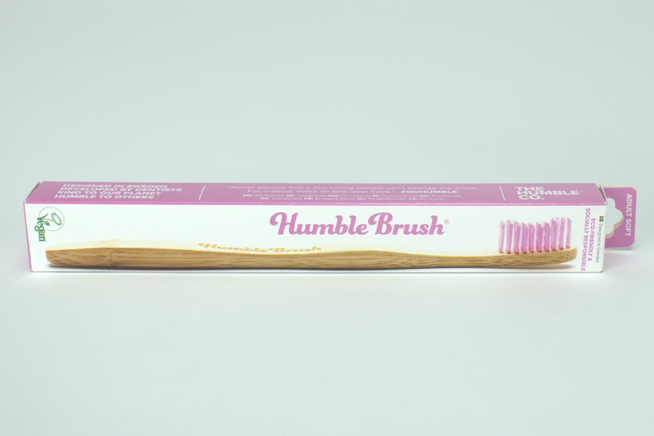 Humble Bambuszahnbürste soft lila