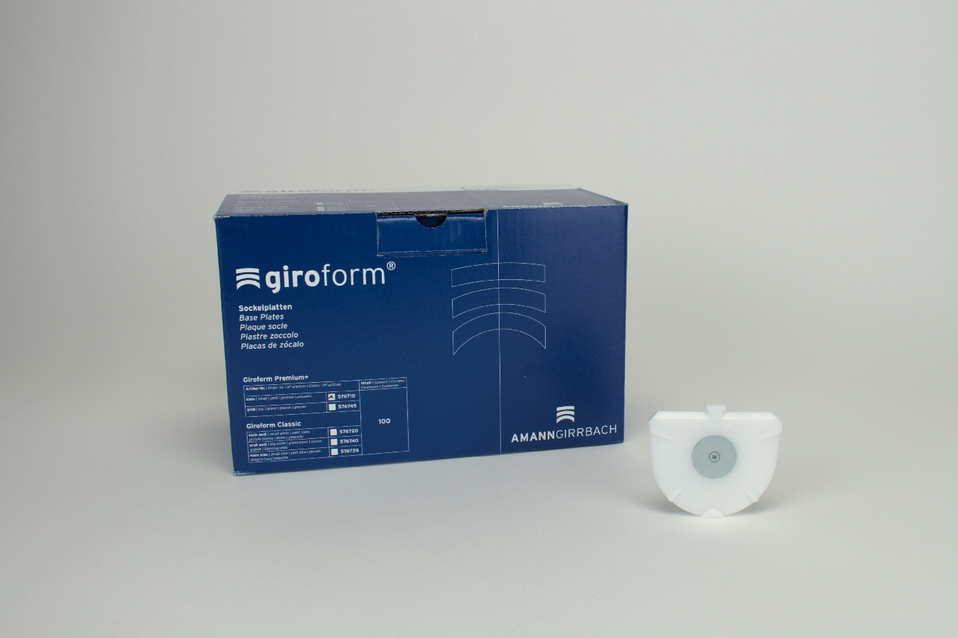 Giroform Premium+ Sockelplatten, 100 Stück