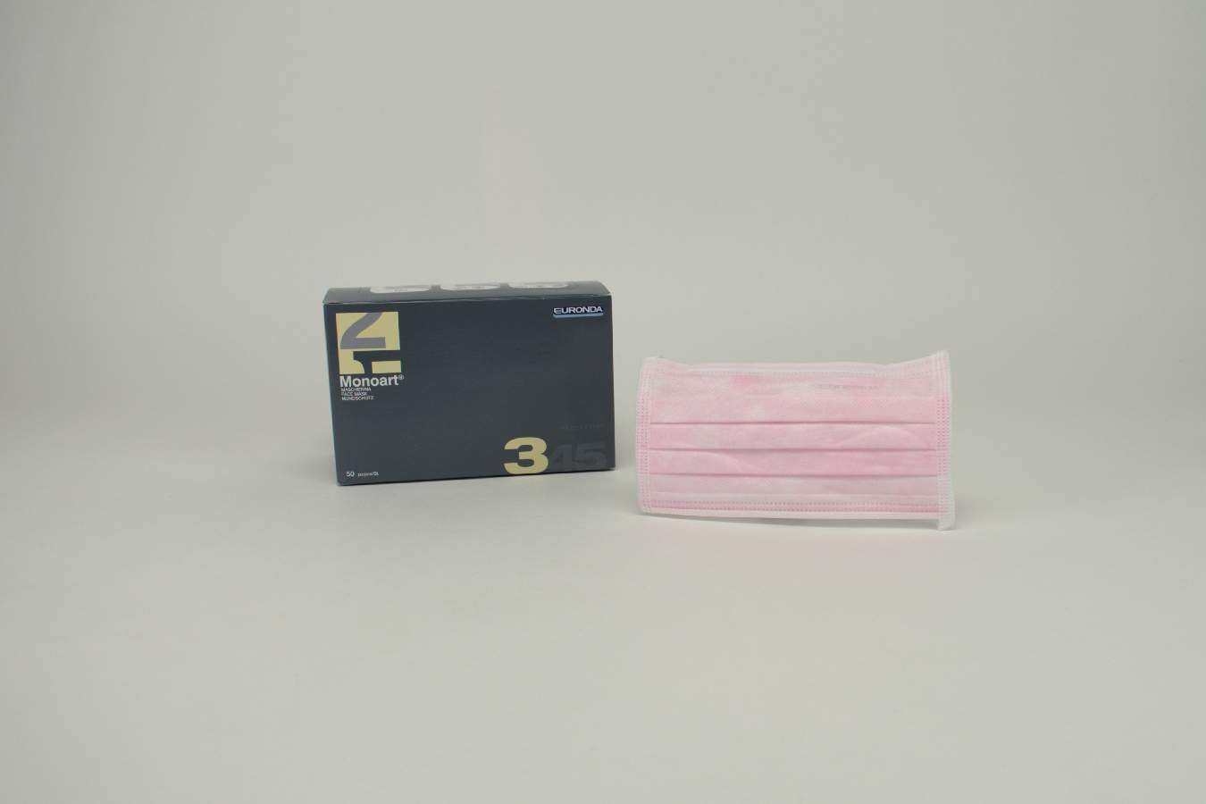 MONOART Mundschutz Band rosa 50 Stück