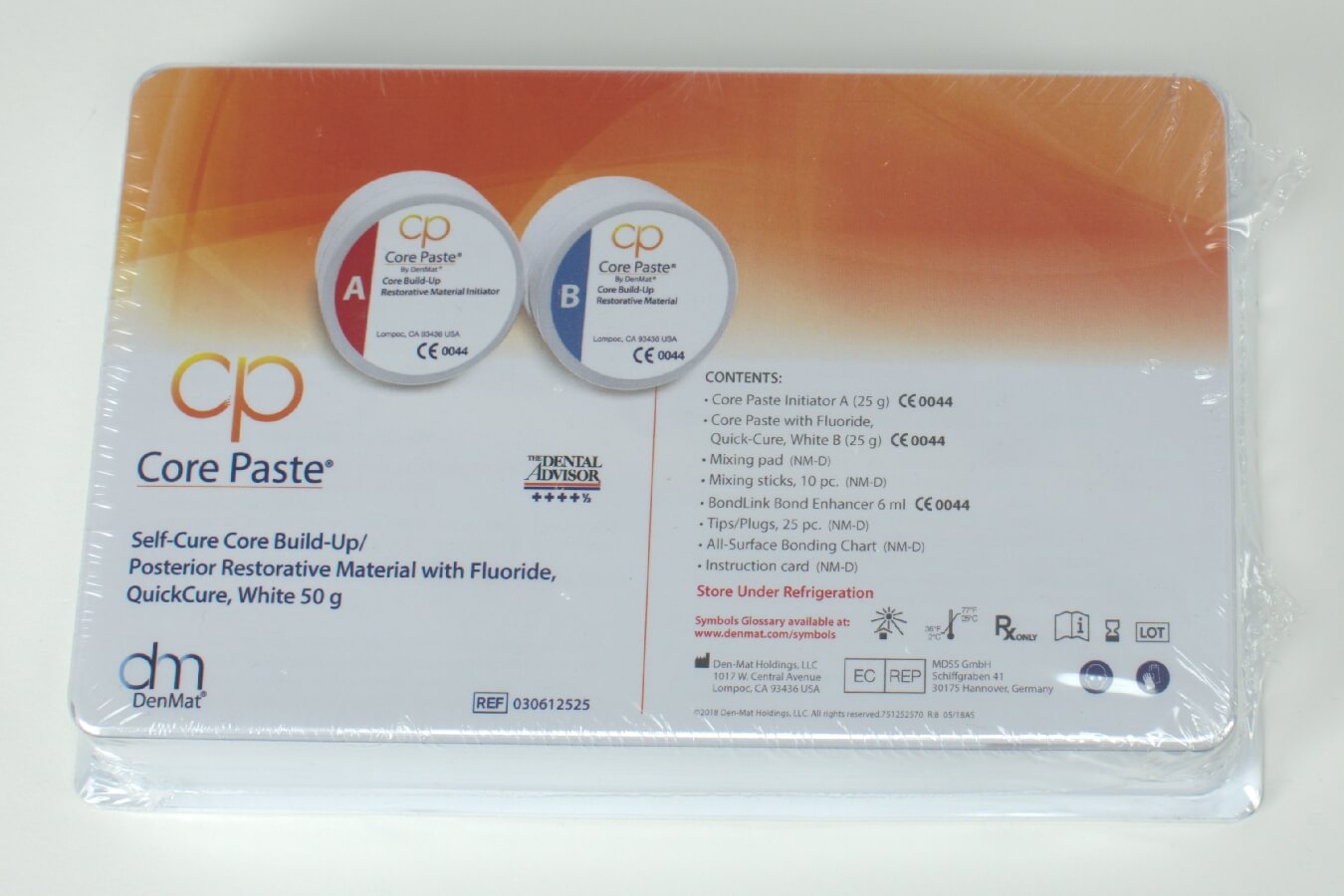 Core Paste White Q/C Fluoride 2x25g Kit