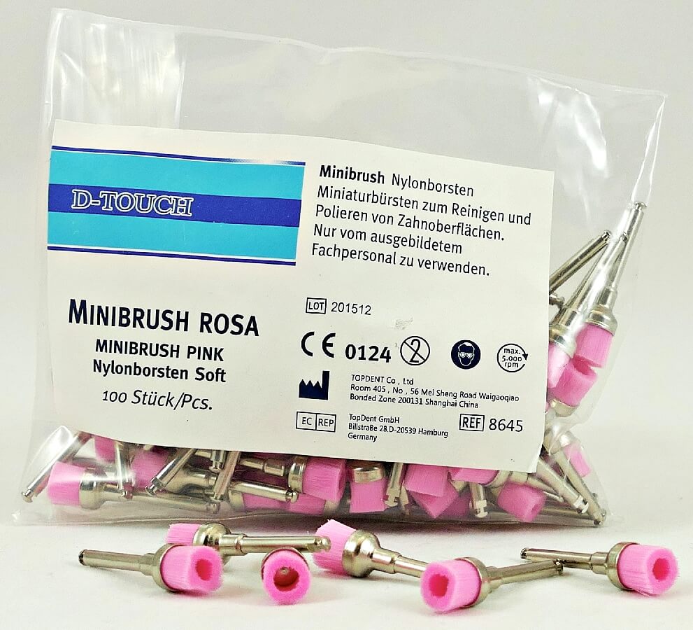 d-touch ZR Bürste S mini Nyl. pink 100 Stück