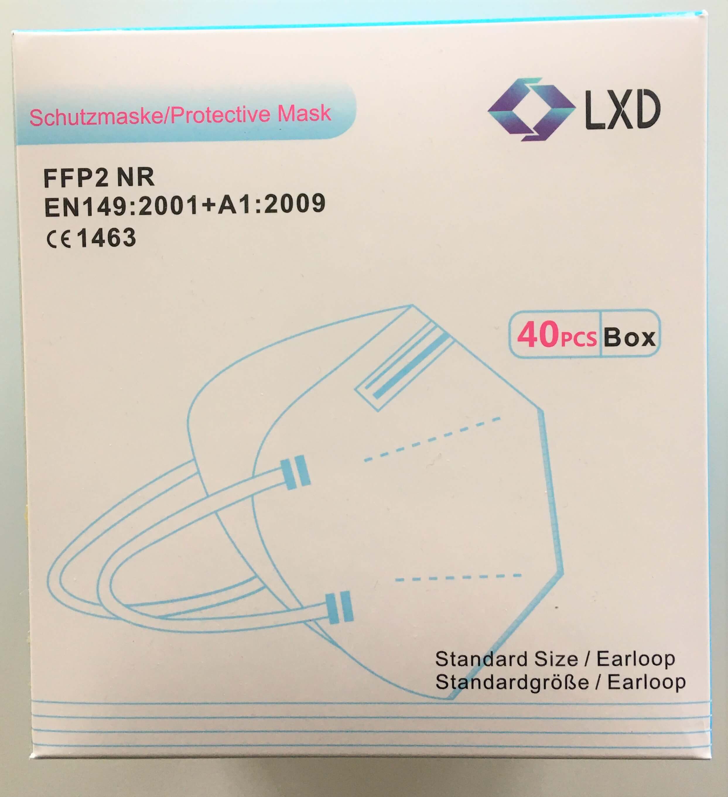 Atemschutzmaske FFP2  40er Packung EN149:2001+A1:2009