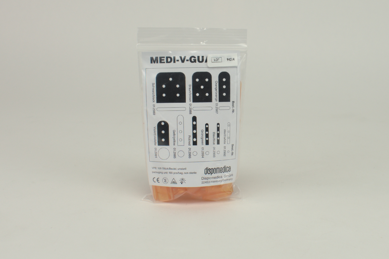Medi-V-Guards orange 9,5x2,0mm 100 Stück