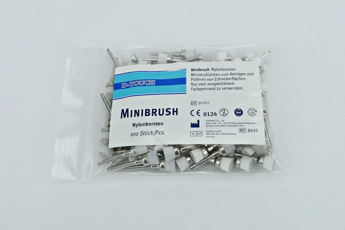 d-touch Miniatur-ZR-Bürste 835 Nyl.100 Stück