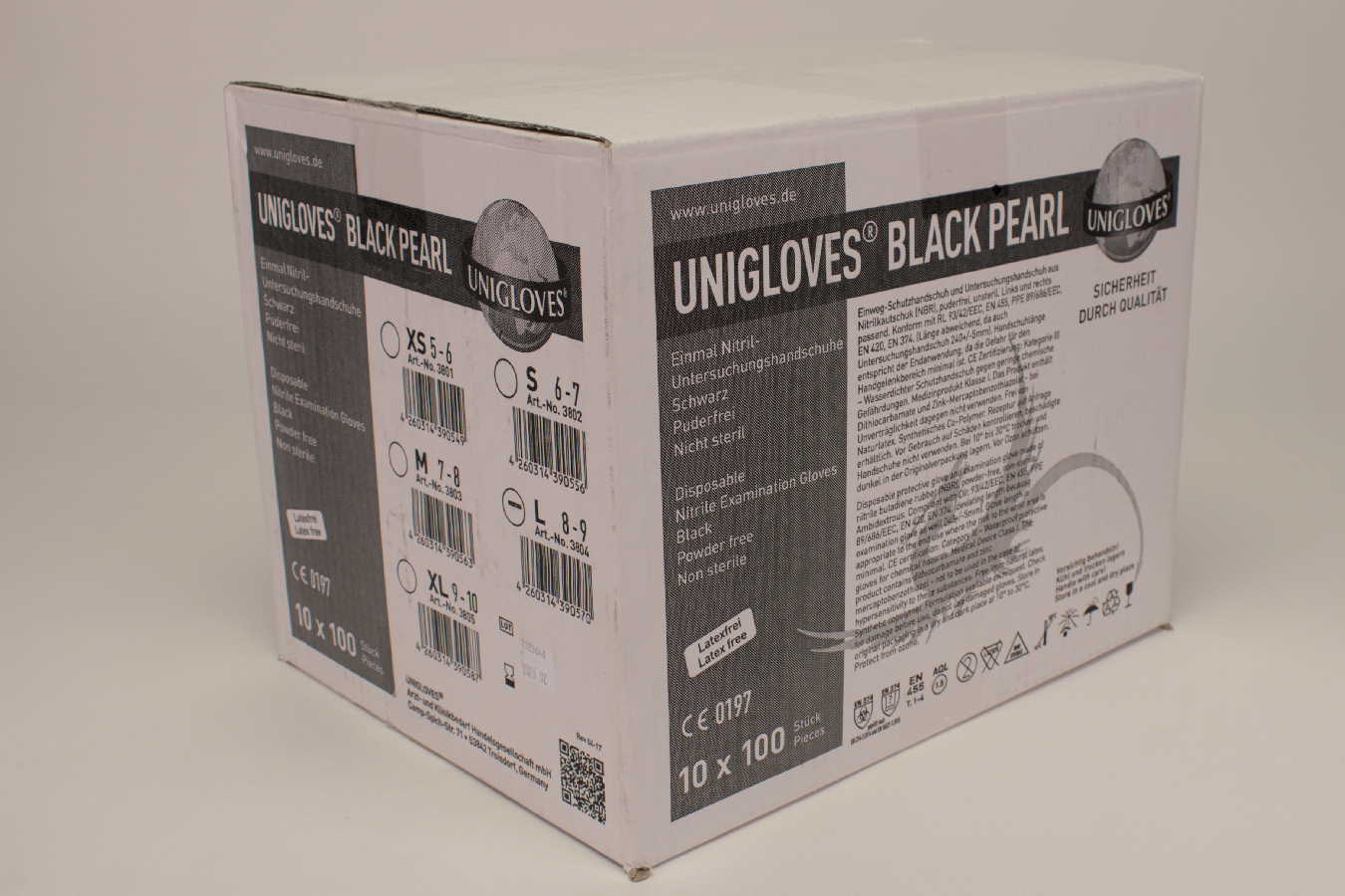 Nitril Black Pearl  L  10x100 Stück
