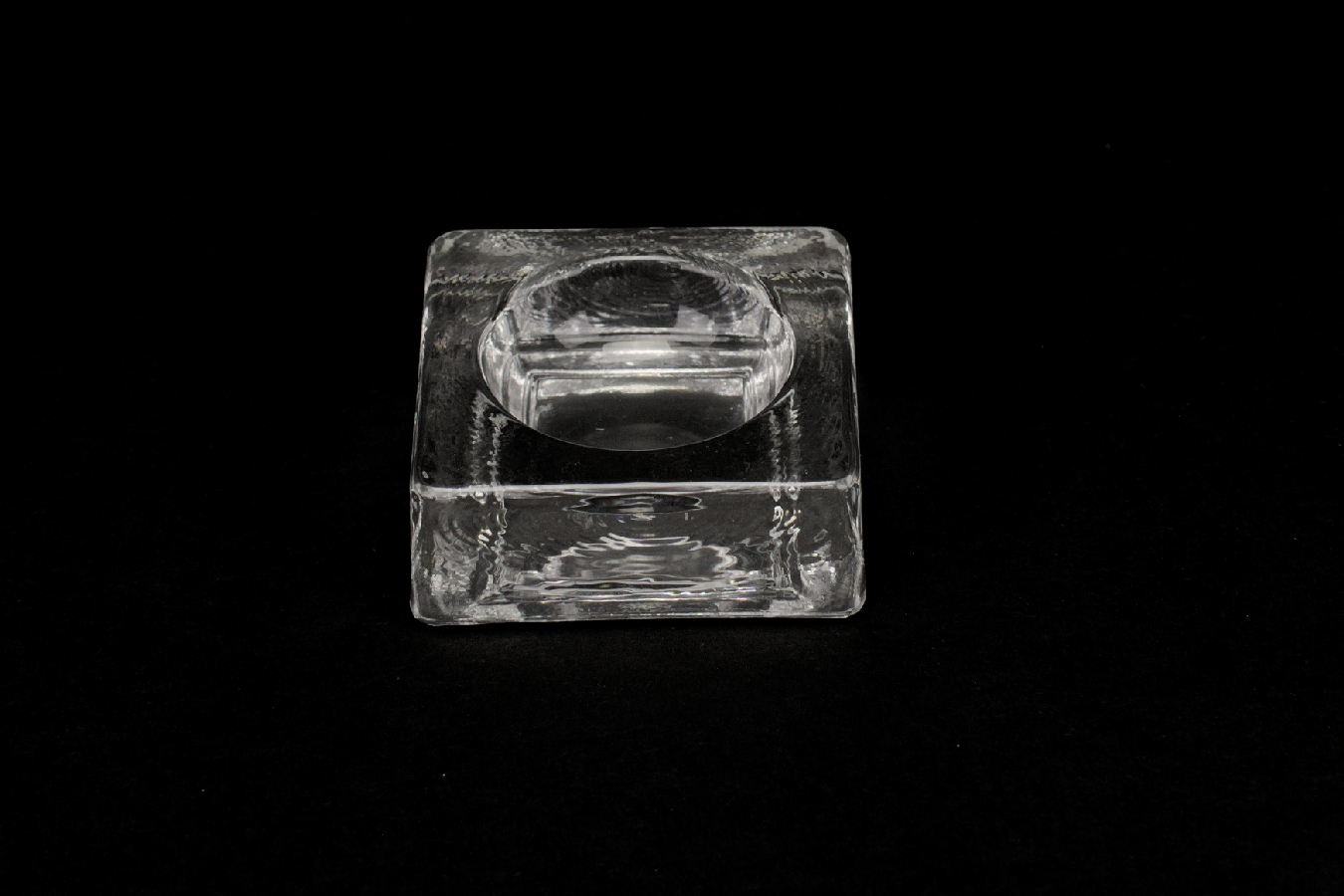 Bohrerschälchen Klarglas 4x4cm  St