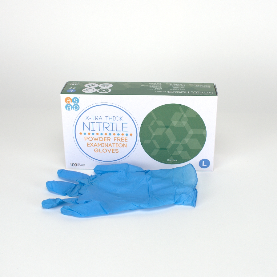 Nitril Gloves ASAP puderfrei blau Gr.L 100 Stück