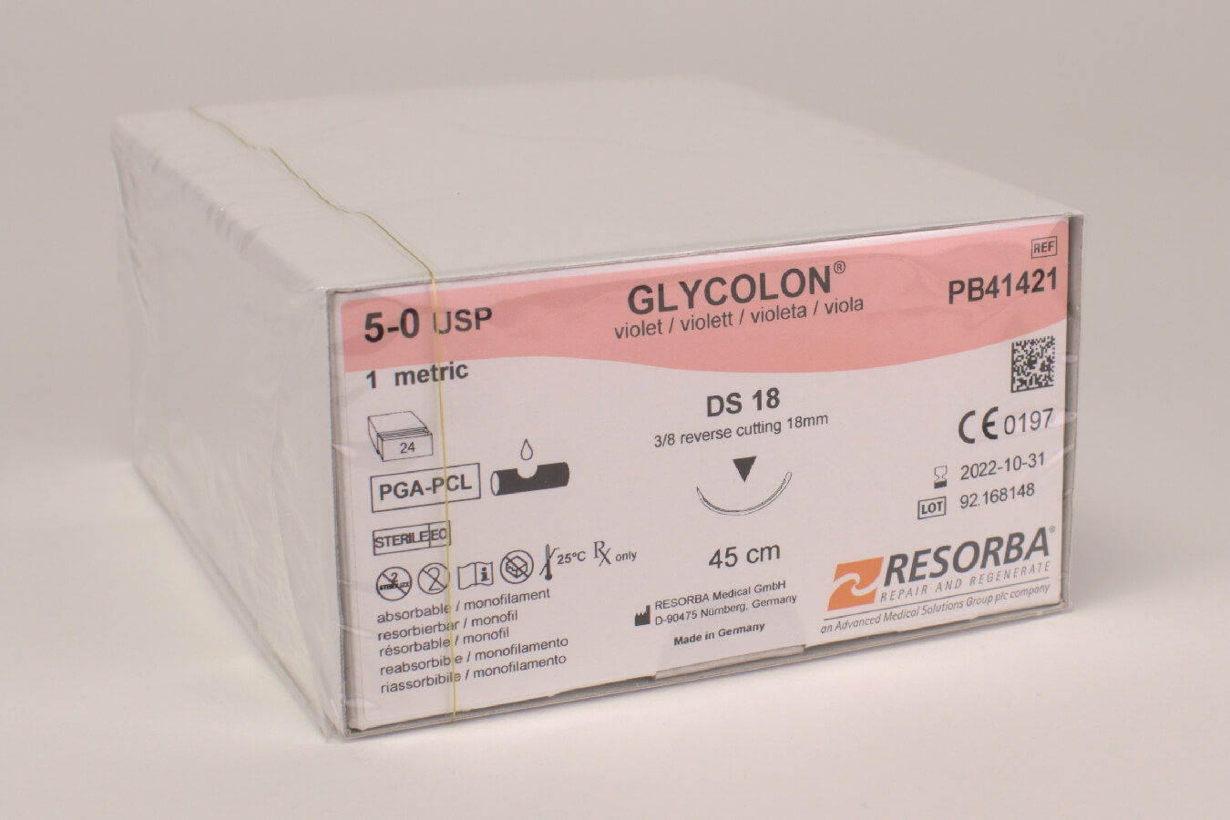 Glycolon violett 5/0 DS18  2Dtz