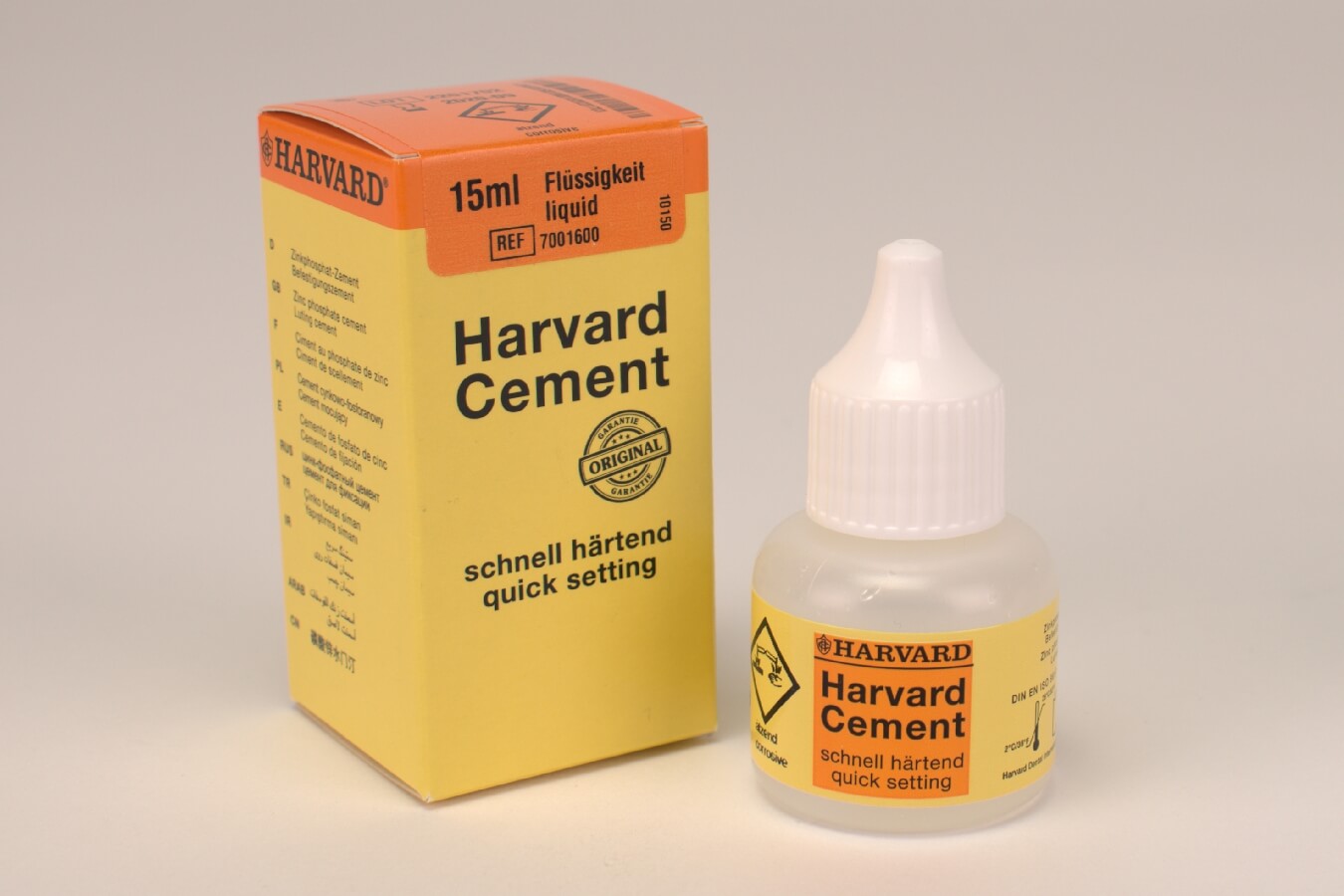 Harvard Cement schnelllhärtend, 15 ml Flüssigkeit