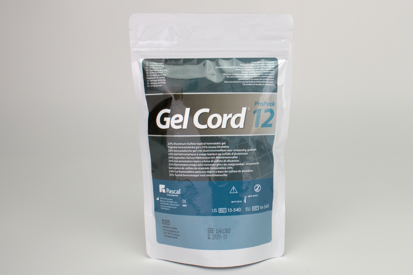 Gel Cord Pro Pack 12   12x0,75g Spritze